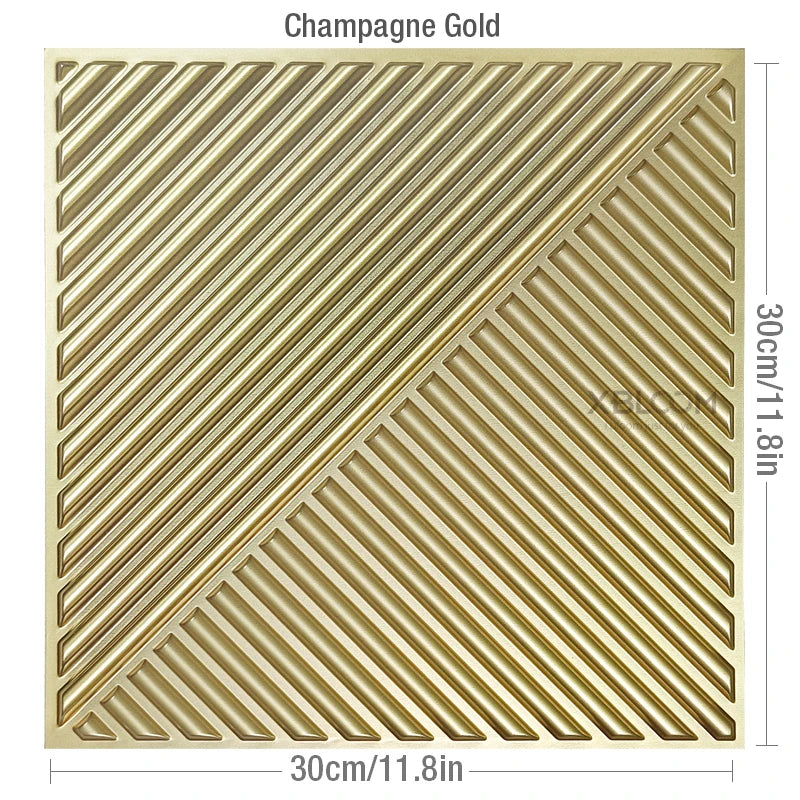 12 Pcs 30cm 3D wall sticker decorative ceiling living room Wood grain wallpaper waterproof 3D Wall panel bathroom kitchen Hotel
