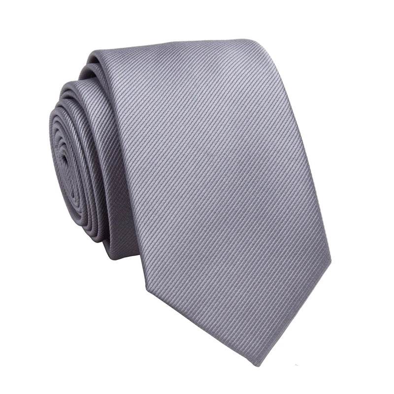Men's Business Jacquard Slim Tie, British Classic Solid Color Tie,Casual Wedding Accessories - AIAZ