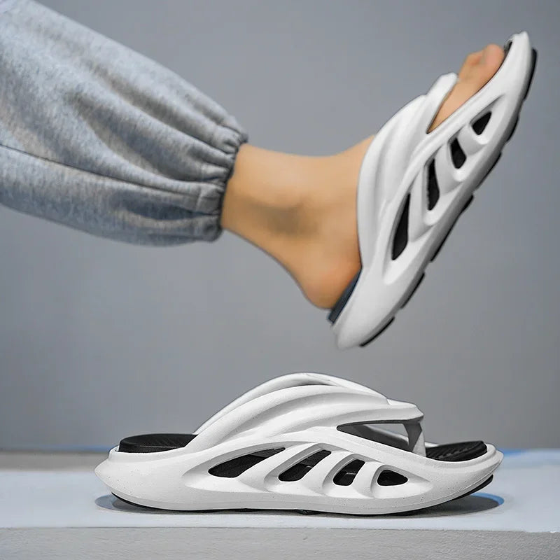 Summer New Men's Slippers Flip Flops Outdoor Indoor Comfortable Soft Slides Casual Shoes Men Beach Sandals Male Slippers