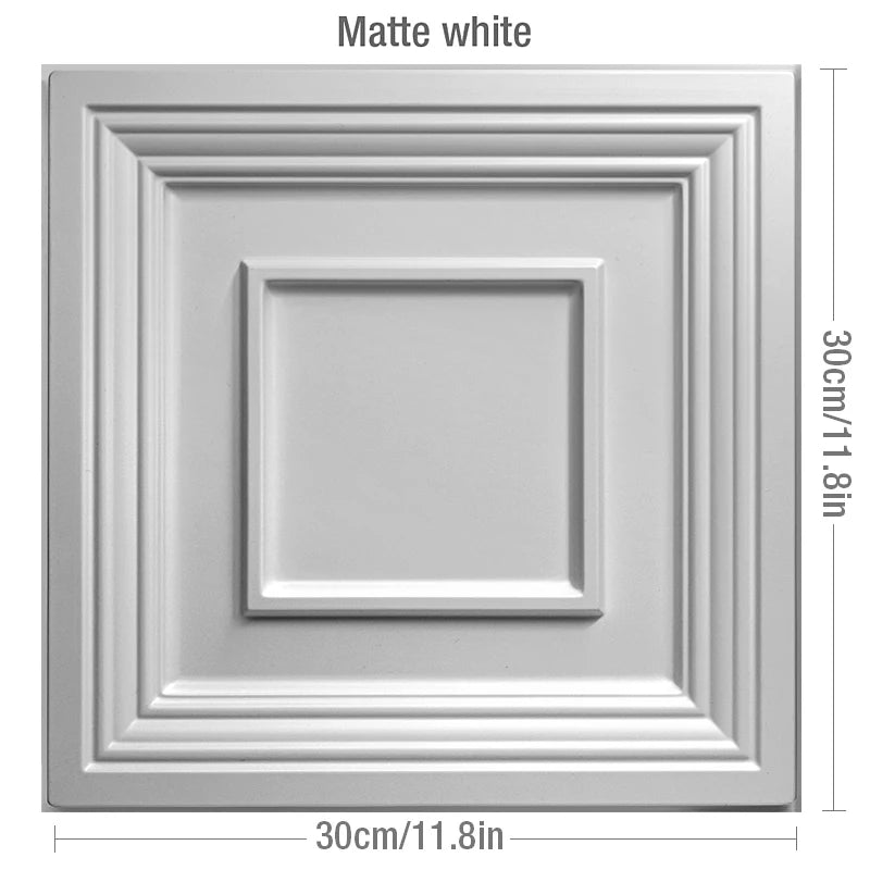 12 Pcs 30cm 3D wall sticker decorative ceiling living room Wood grain wallpaper waterproof 3D Wall panel bathroom kitchen Hotel