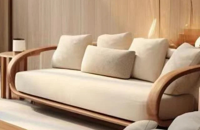 Minimalistic Wooden Sofa Stools Recliners Modern 3 Seater Lazy Living Room Couch Lounge Mini China Sofas Camas Furniture