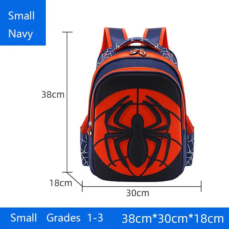 Spider Backpack+Pencil Case Set for Boys School Bag Elementary for Kids School Bag Cartoon Waterproof Primary Backpack - AIAZ