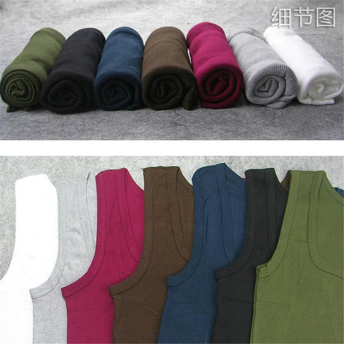 2024 New Men's Pure Cotton Tight Vest Casual Sports Tank Tops Middle-aged Sleeveless Basic Tops Quick Drying Bodybuilding Vest - AIAZ