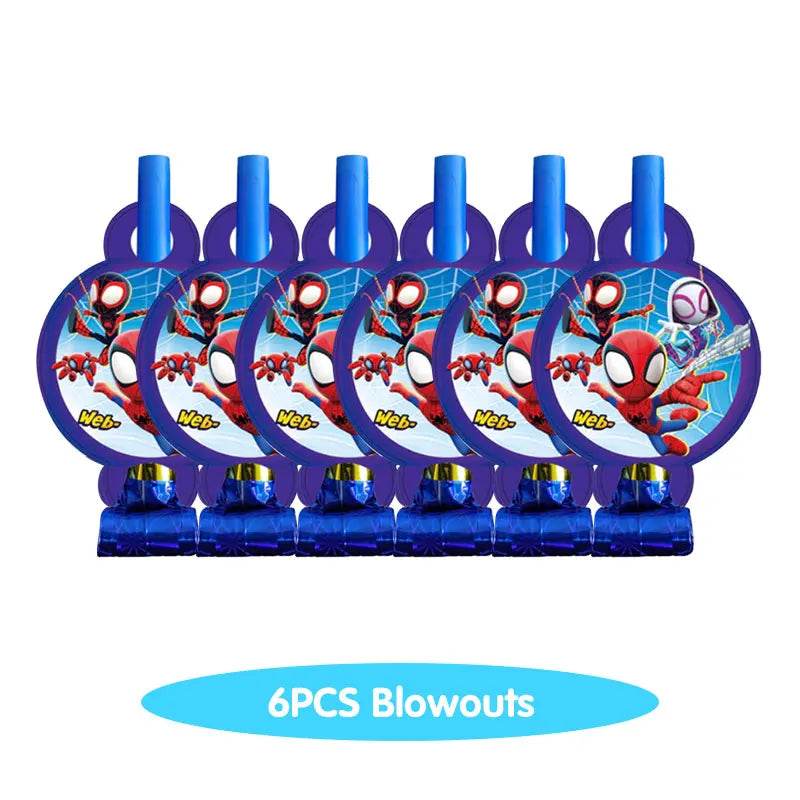 Spidey And His Amazing Friends Birthday Decoration Party Supplies Paper Cups Plates Napkins Tableware Tablecloth Kids Balloons - AIAZ