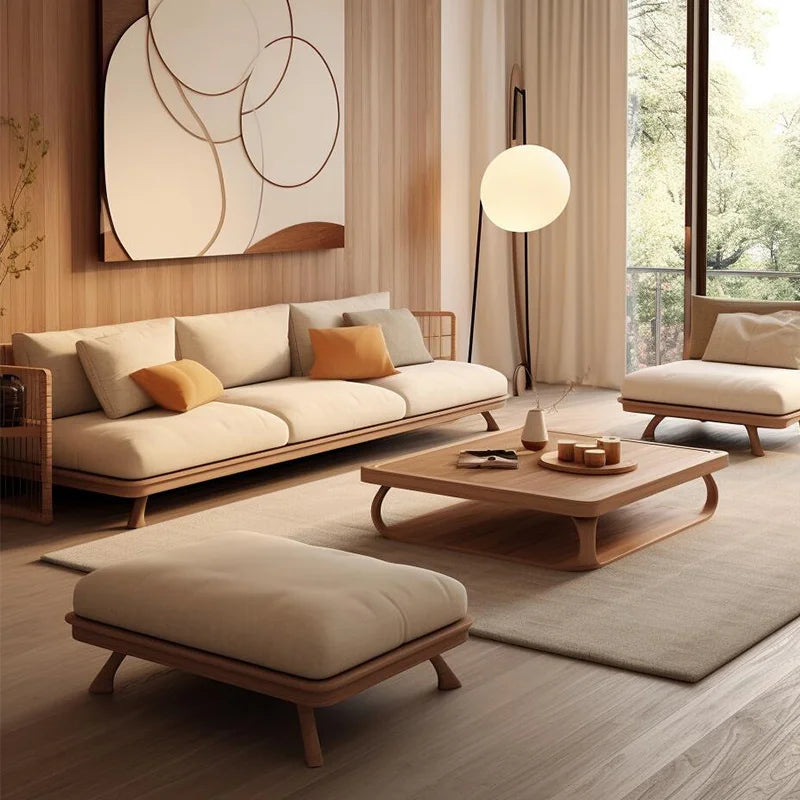 Minimalistic Wooden Sofa Stools Recliners Modern 3 Seater Lazy Living Room Couch Lounge Mini China Sofas Camas Furniture