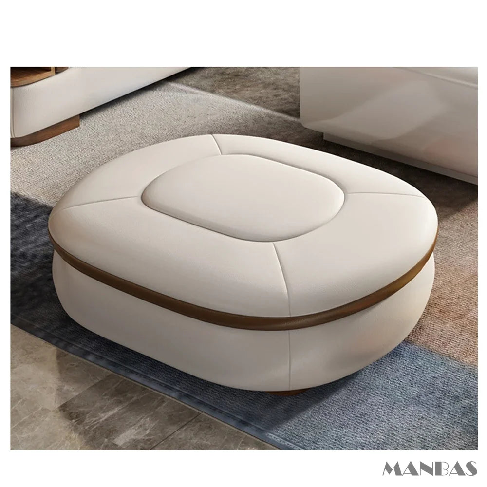 Luxury L-Shaped Genuine Leather Sectional Sofa Sets with USB, Bluetooth Speaker - Linlamlim Living Room Italian Leather Couches