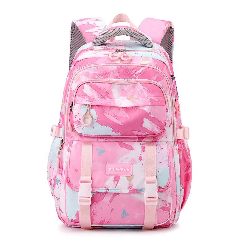 Middle School Student Backpack Children Set School Bags for Girls Kids Schoolbags Waterproof Book Bag With Lunch Bag Pencil case - AIAZ