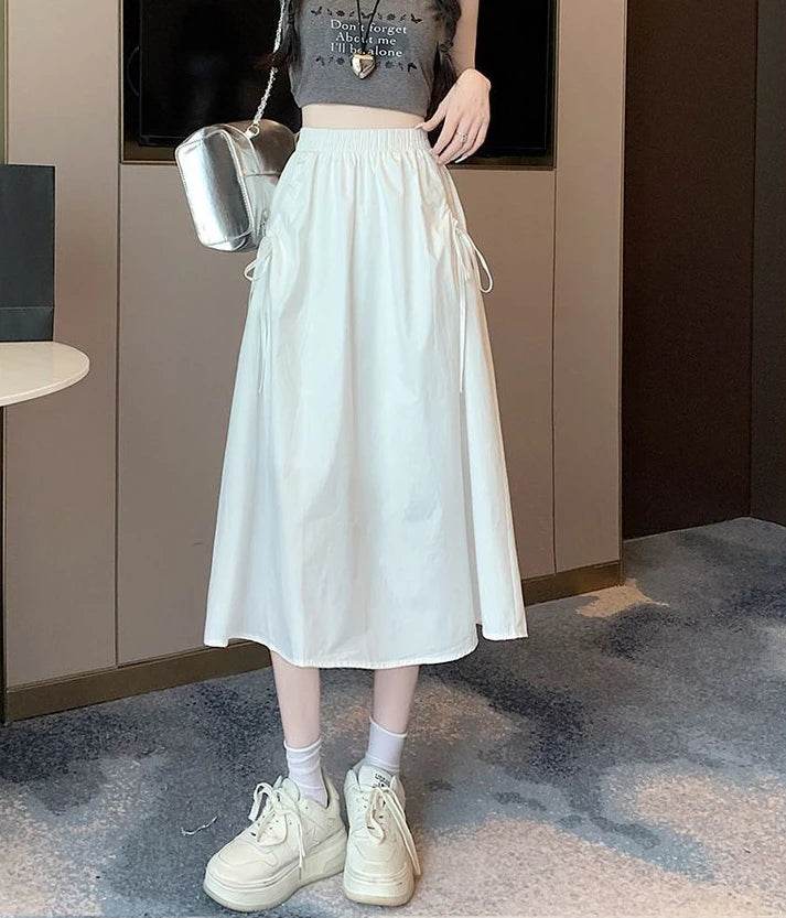 Skirts For Women Chubby Woman Skirt Drawstring Cargo New In Cheap Stylish Chic And Elegant Offer Aesthetic Hot Clothing Sales V - AIAZ