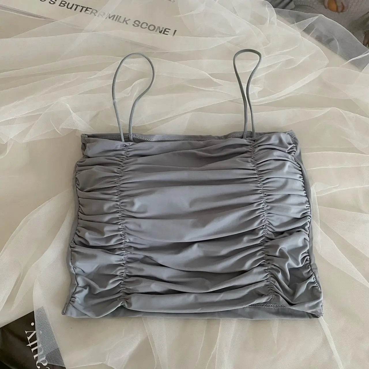 Women Crop Tops Sexy Tank Top For Lady Summer Tube Tops With Cups Female Underwear Lingerie Woman Clothing Girls Camisole Vest - AIAZ