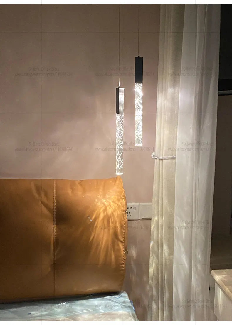 Modern LED Living Room Pendant Light Staircase Pendent Lamp Doublelayer Attic Spiral Long Ceiling Lamp Villa Crystal Chandelier
