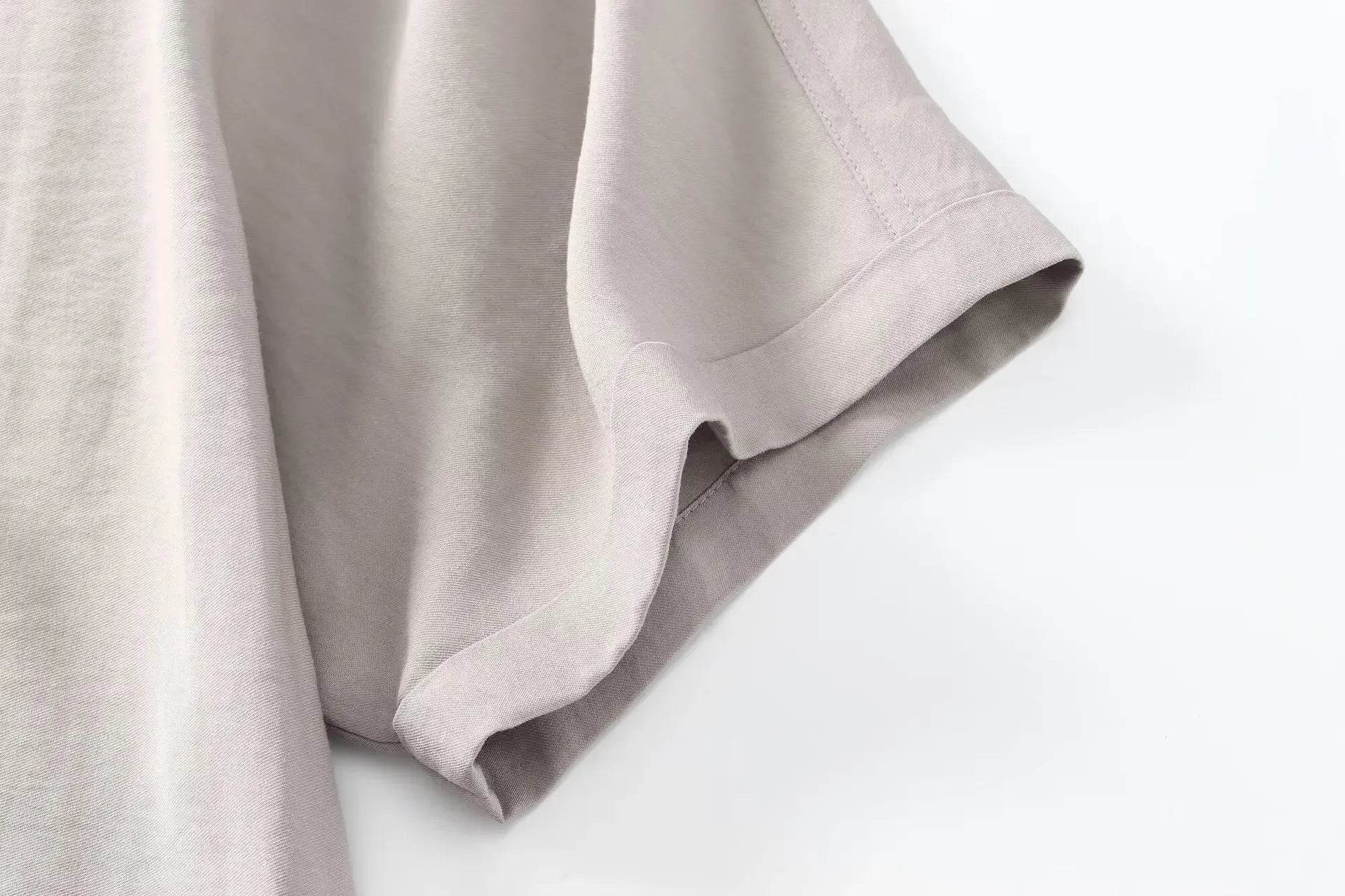 Pajama Style Pants Sets Women 2 Pieces Fashion Oversized Shirts Tops Trousers Women's Suit Two Piece Set Women Outfit - AIAZ