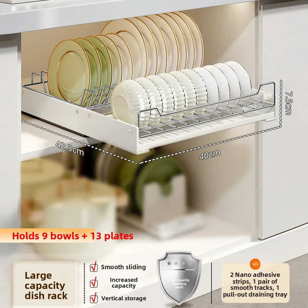 Kitchen Pull out elf Storage Ra Sink Drain Board Cabinet Slide Tra Der Organizer Spice Ra No Drilling Required