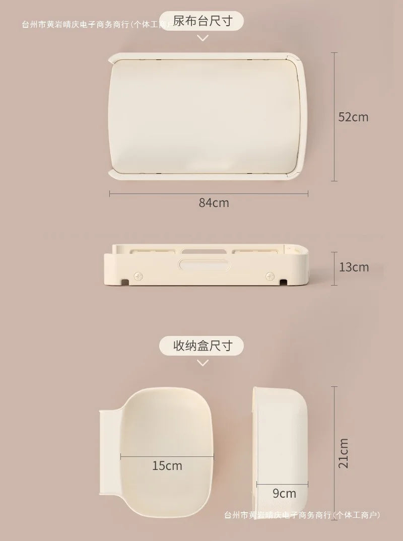 Crib Adjustable Movable Splicing Game Bed Baby Multifunctional Diaper Table