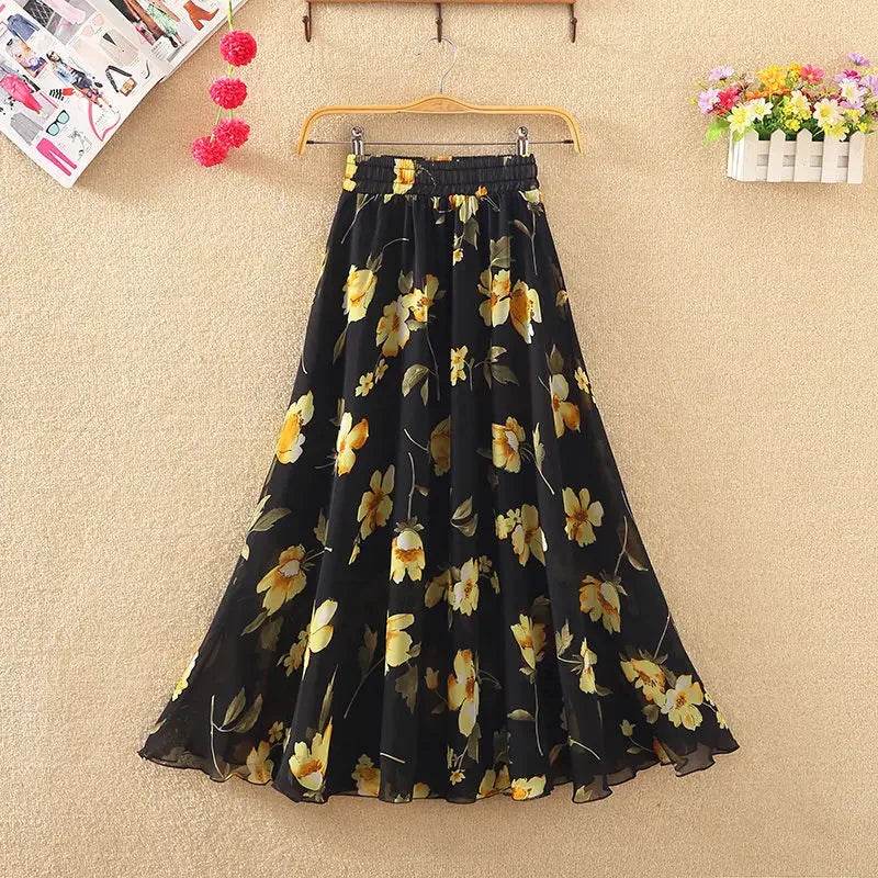 Skirts for Women Summer 2024 A Line High Waist Woman Skirt Casual Trend Modest Vintage Cheap Quality Korean Fashion Style Y2k V - AIAZ