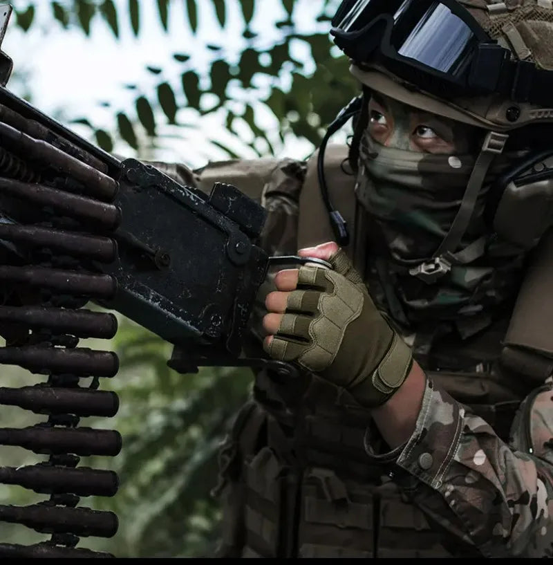 Tactical Gloves for Men and Women Half Finger Outdoor Mountaineering and Cycling Wear-resistant Breathable Riding Gloves