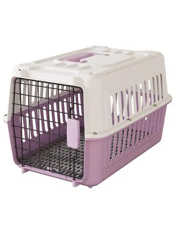 Portable Handheld Plastic  Carrier Air ip Cage Pet Transport Box for Traveling Carrng Dog Cage  Travel Bag