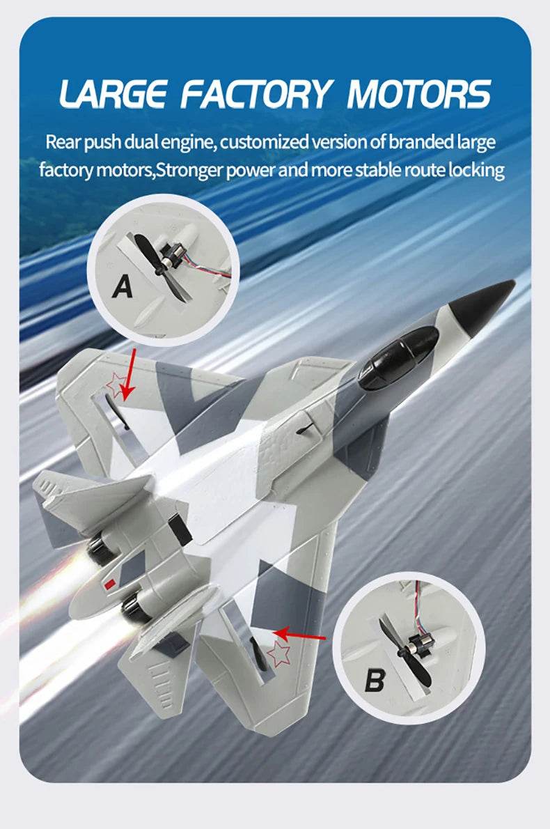 RC Foam Aircraft SU-35 Plane 2.4G Radio Control Glider Remote Control Fighter Plane Glider Airplane Foam Boys Toys for Children - AIAZ