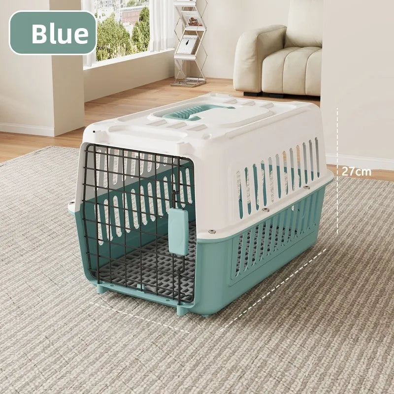Portable Handheld Plastic  Carrier Air ip Cage Pet Transport Box for Traveling Carrng Dog Cage  Travel Bag
