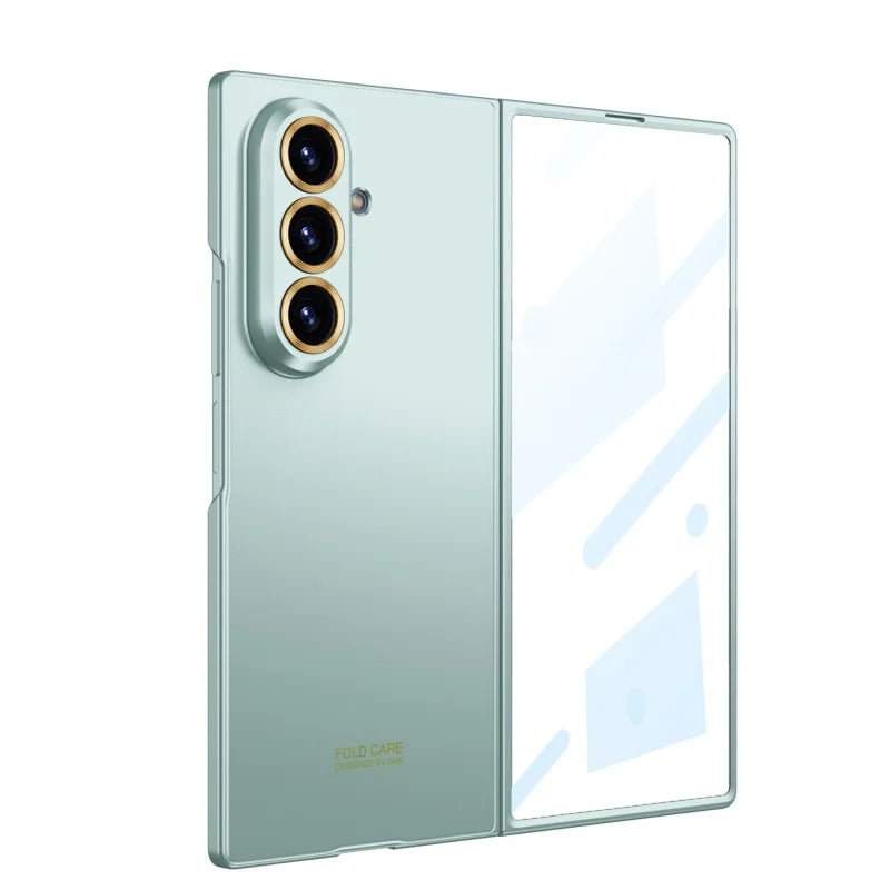 Luxury Fashionable Ultra-thin Phone Case For Samsung Galaxy Z Fold 7 5G With Screen Glass Protect Film Matte Protector Cover