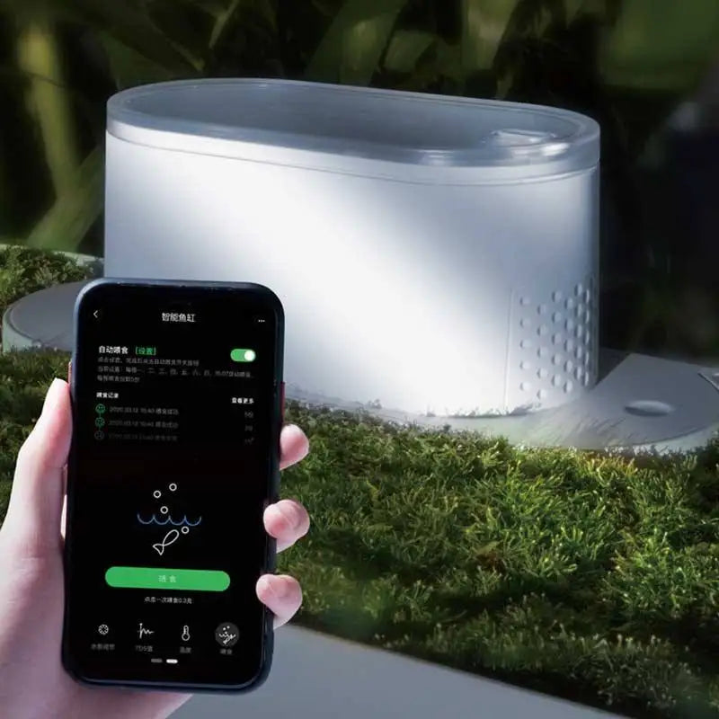 Smart Fish Tank Ecological Bottom Filter Fish Tank Desktop Aquarium Tank for Fish