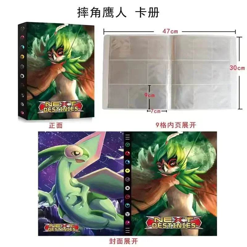 2025 New 9-Pocket Page 432Pcs Holder Album Toys Collections Pokemones Cards Album Book Top Loaded List Toys Gift for Children - AIAZ