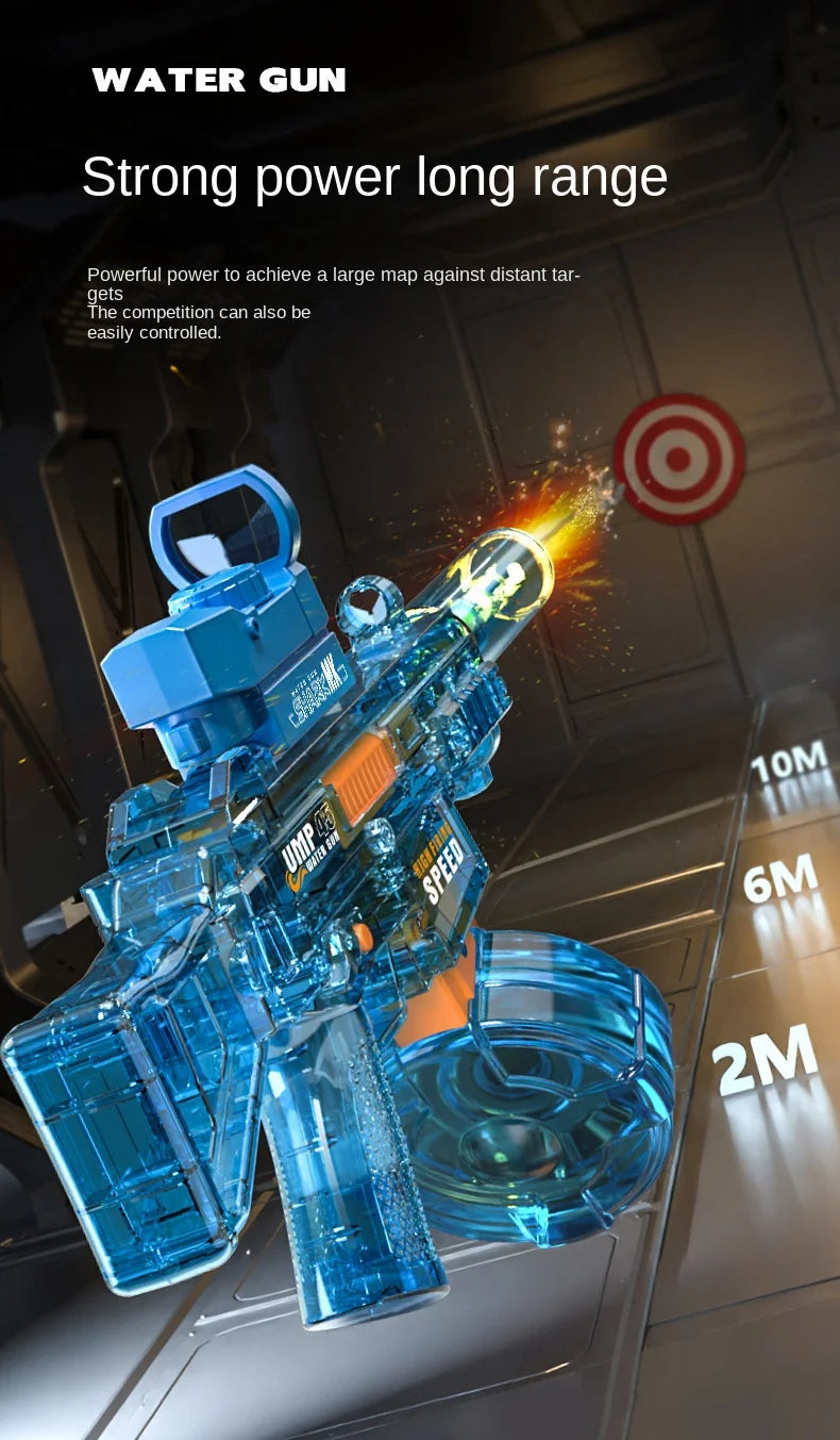 Water Guns Electric For Adults Powerful Squirt Automatic Water Suction Water Blasters Summer Outdoor Beach Toy For Kids Gift