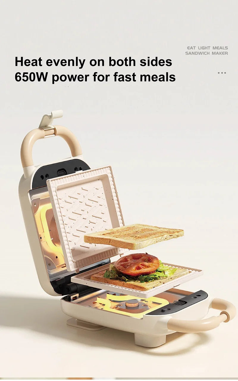 600W Electric Sandwich Machine Waffle Maker Home Toaster Multifunctional Breakfast Machine Takoyaki Pancake Donut Toast Press