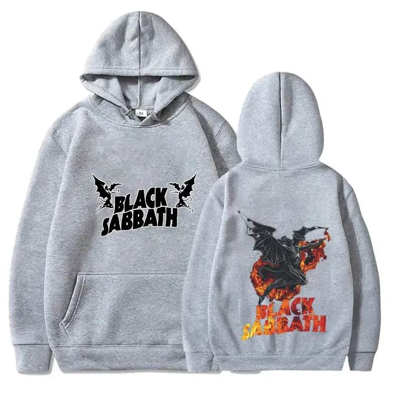 Fall Hoodie Sabbath Men's Vintage Rock Women's Casual Print Heavy Metal Band Album Concert Sabbath Music Black Sabbath Sweater - AIAZ