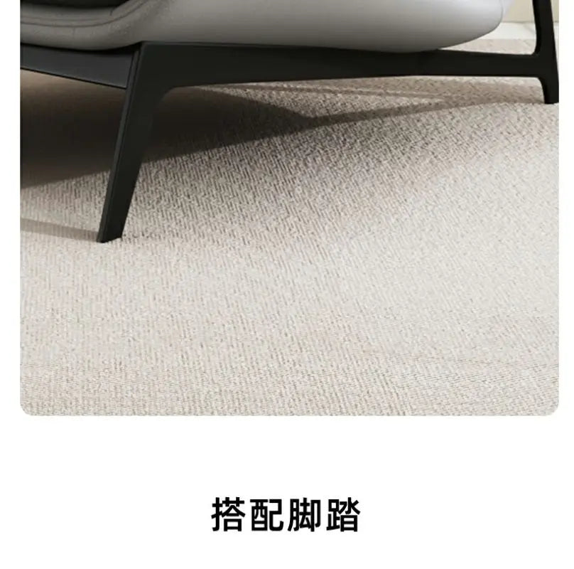 Italian Luxury Light Sofa Chair: Trendy Lazy Lounger, Ideal for Small Living Rooms & Balconies