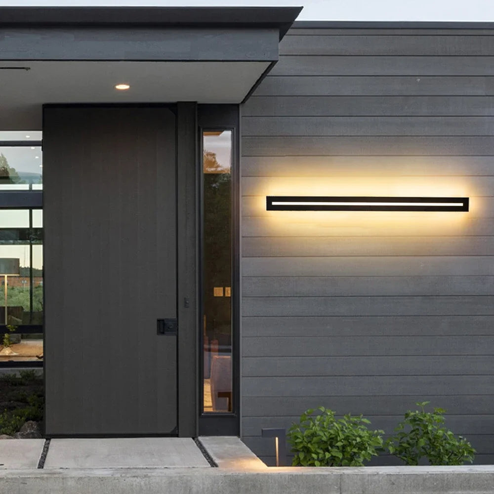 Waterproof IP65LED long wall lamp garden lamp decorative outdoor lighting AC85-265V wall lamp Shoaire exterior wall lamp
