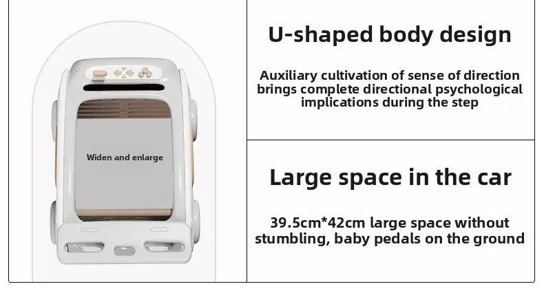 Multifunctional Anti-rollover and Anti-O-leg Baby Children's Toy Hand-pushing Balance Walker