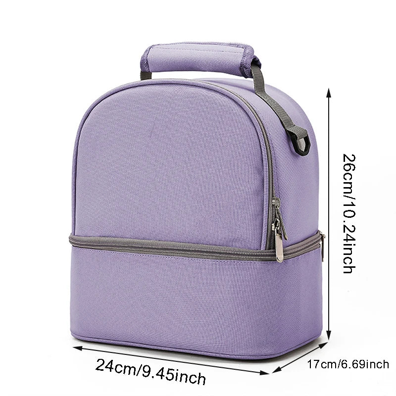 Mommy Bag Milk Storage Breast Pump Maternity Cooler Double Layer Insulation  Fresh Keeping Baby Food Backpack Feeding Bottle