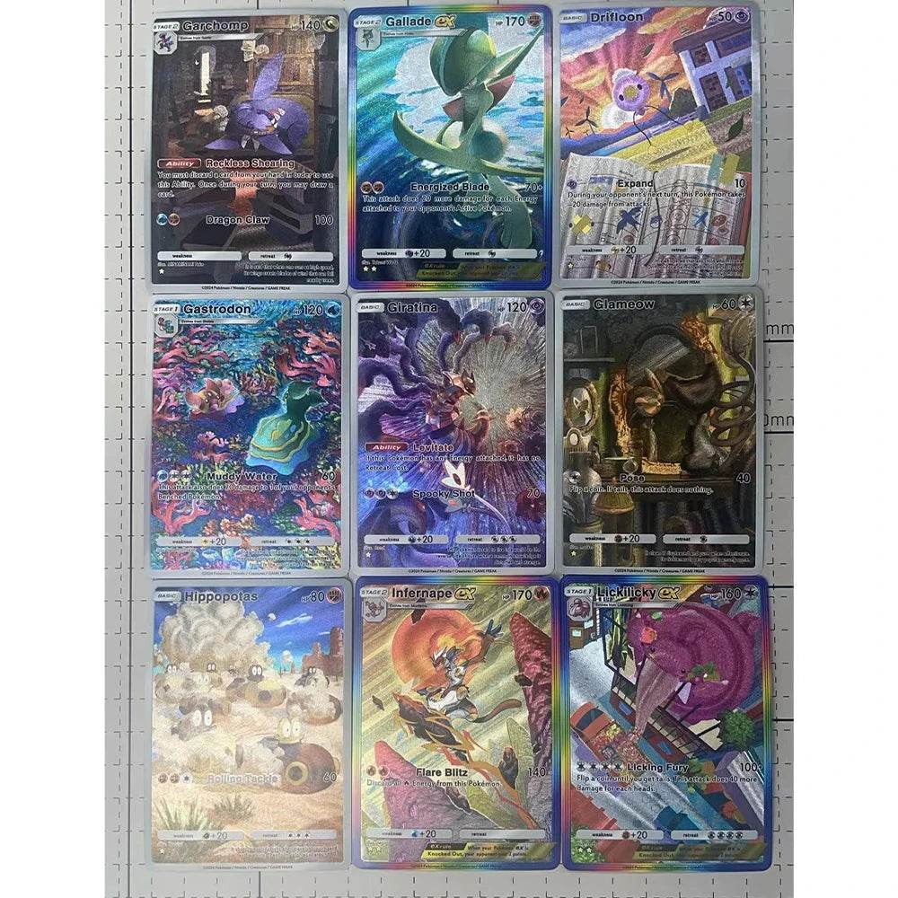 13PCS/SET NEW DIY Anime PTCG POCKET COLLECTION CARD WIGGLYTUFF TATSUGIRI ENGLISH VERSION Embossed Texture Flash Card Child Gift - AIAZ