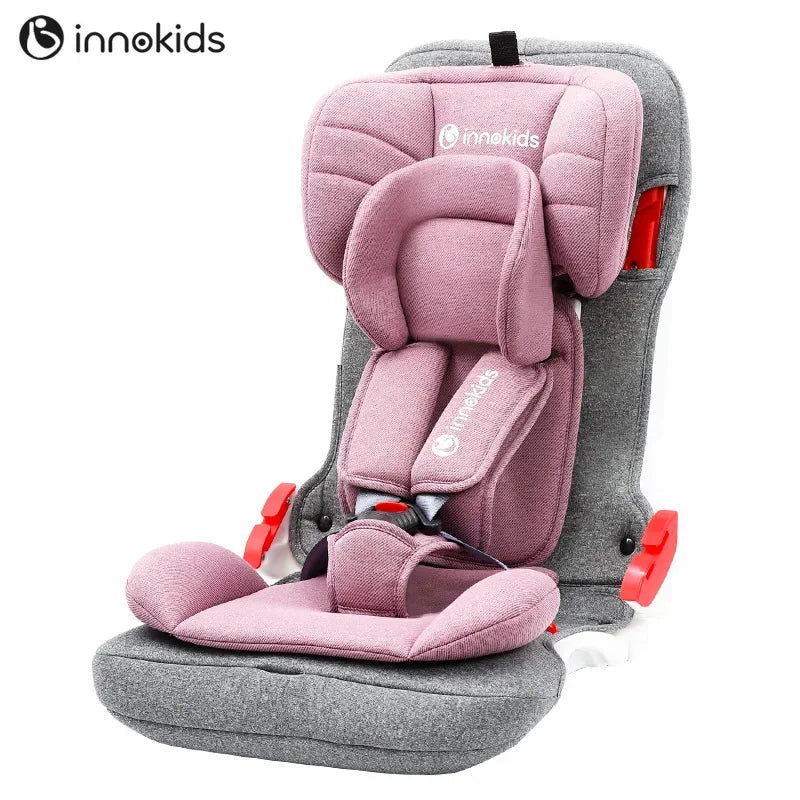 Ik-06 Innokids Child Safety Seat 360 Degree Rotating Car With 0-12 Years Old Baby Can Sit And Lay Isofix Latch Grey
