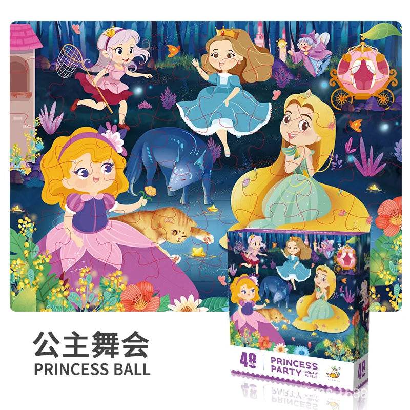 48 Pieces Puzzle Toys Children's Early Education Toys Kindergarten Souvenirs Gifts Exercising Thinking and Hands-on Abilities - AIAZ