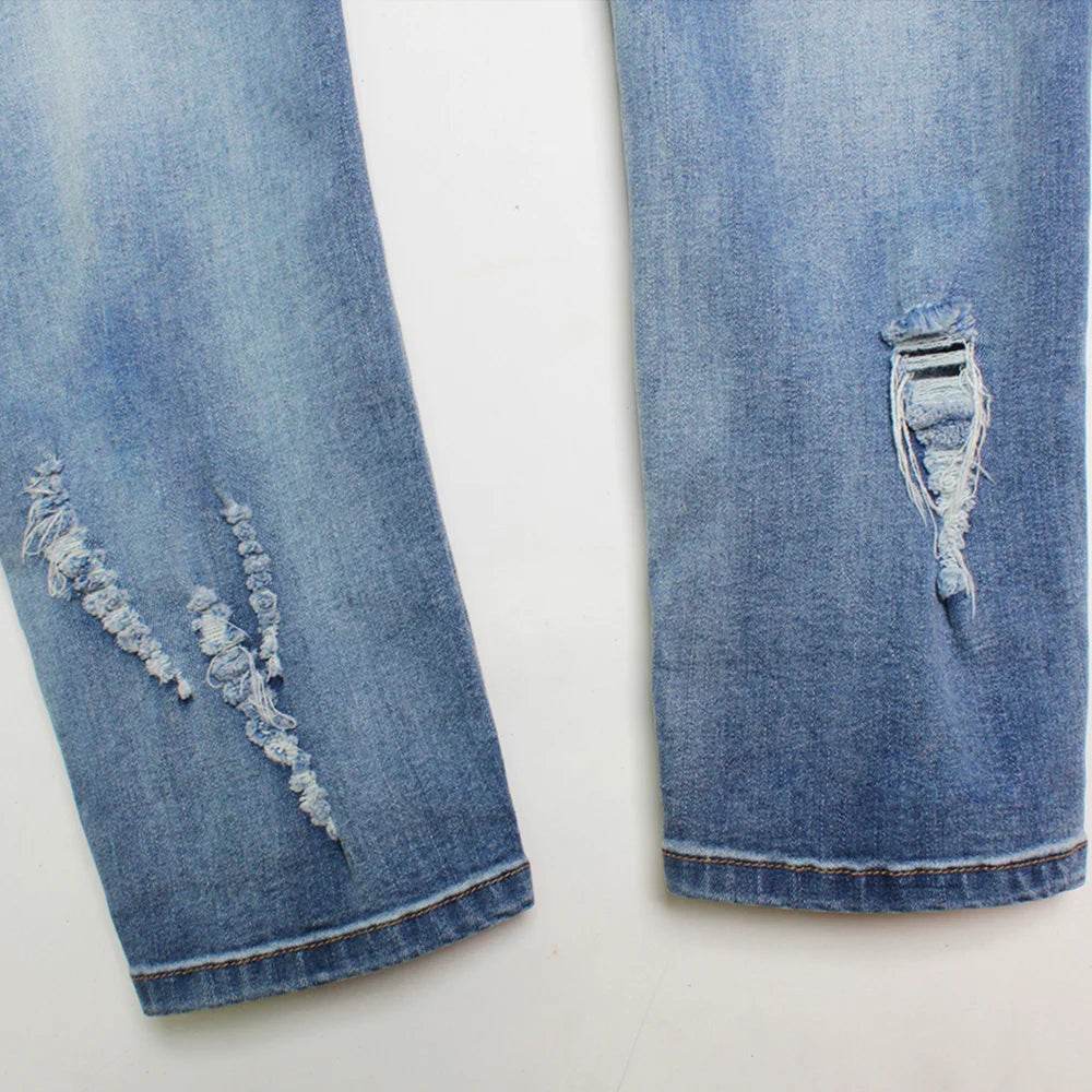 Sexy Embroidery fashion streetwear women mom jeans woman jean stacked pants boyfriend baggy jeans vintage clothes denim trousers - AIAZ