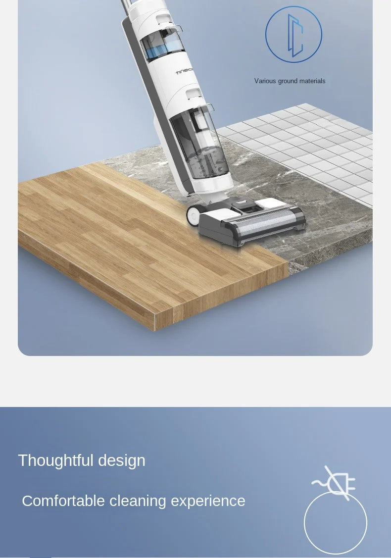 TINECO wireless floor scrubber cleaning machine IFLOOR SE household wet and dry dual-purpose suction and mop integrated