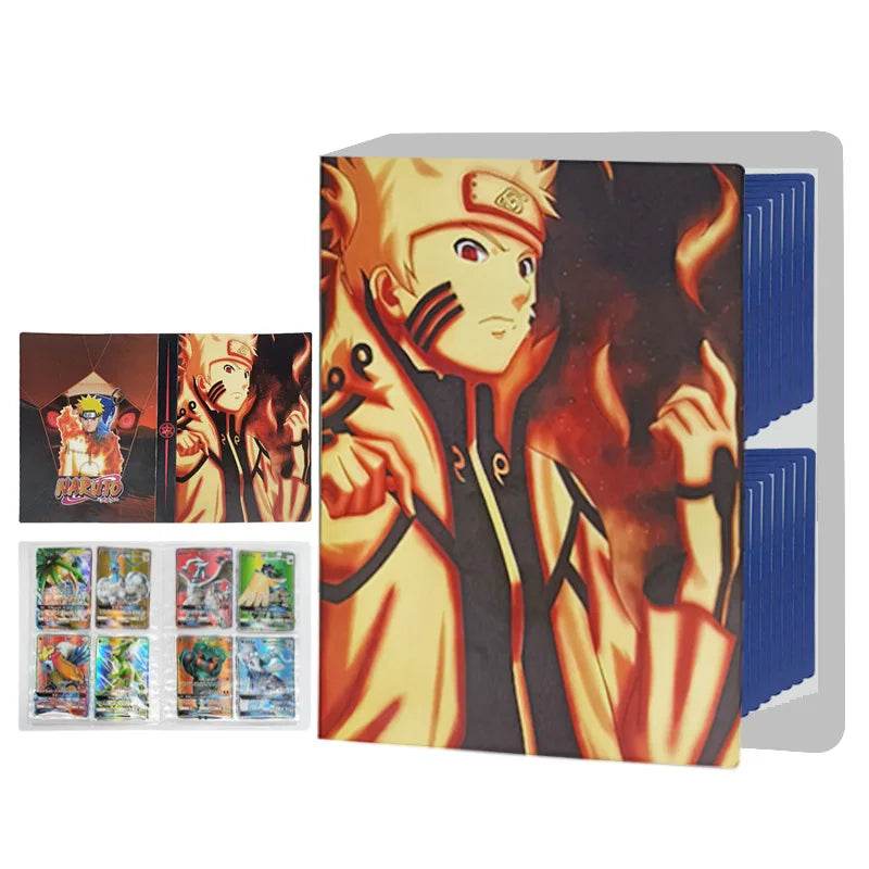 240pcs Card Album Book Naruto Dragon Ball Goku Vegeta ONE PIECE Luffy Zoro Map Letter Holder Binder Card Notebook Collection Toy - AIAZ