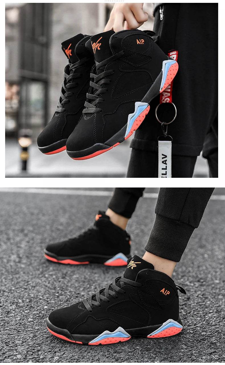 Men Basketball Shoes Fashion Non-slip Mens Casual Sneakers Man Sports High Quality Outdoor Jogging Shoes Boys Athletic Wear Traf - AIAZ