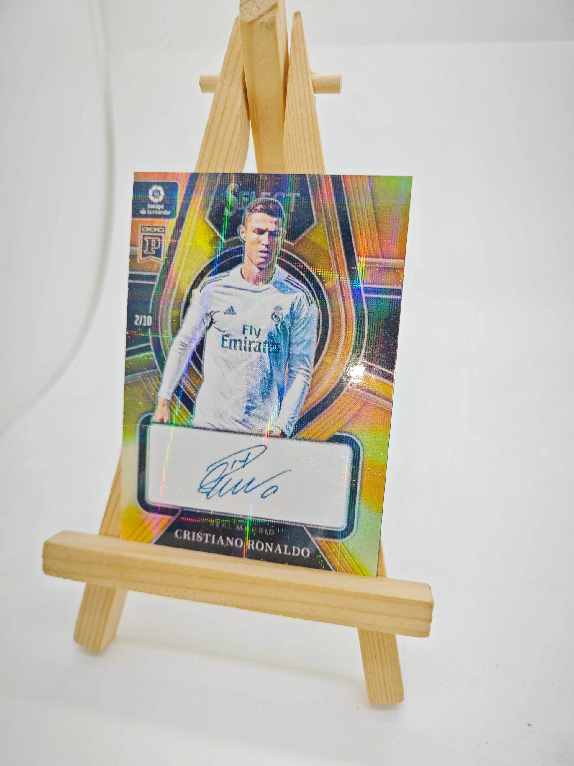 Panini collectible card laser flash DIY Messi Cristiano Ronaldo Kylian Mbappe David Beckham Card bricks Holiday gifts 1.5mmthick - AIAZ