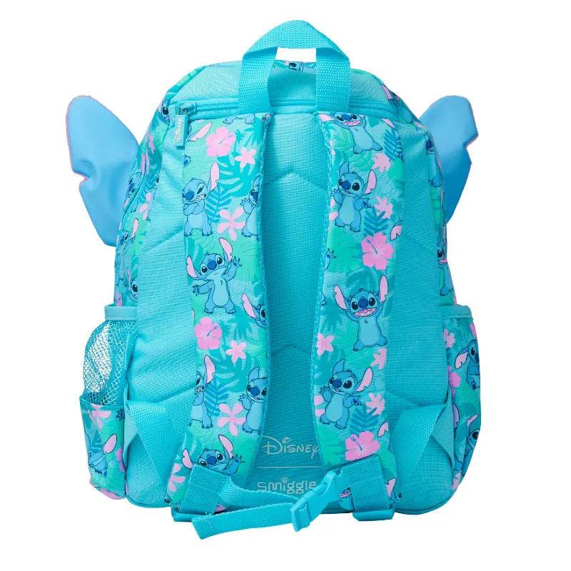 Genuine Smilgle Stitch Backpack Large Capacity For Primary And Secondary School Students Cartoon Lunch Bag Water Bottle Gifts - AIAZ