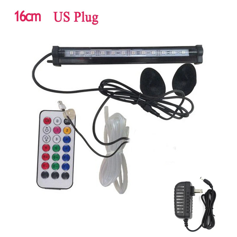 LED Air Bubble Light Aquarium Lamp Underwater Submersible Fish Tank Light Color Changing  Making Oxygen for Fish Tank