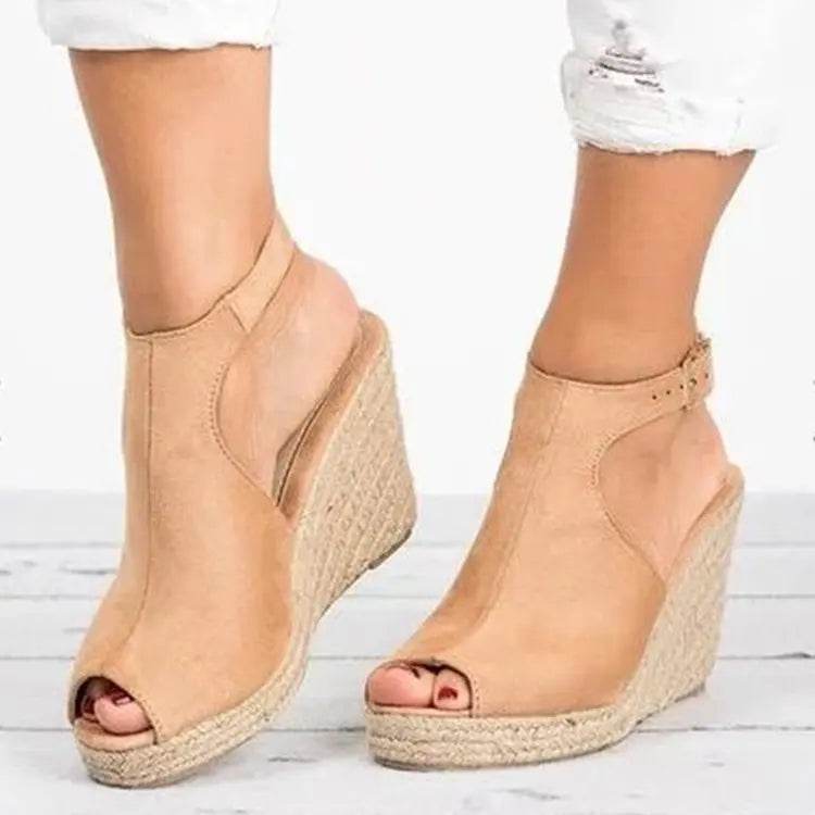 Platform Sandals Woman Wedges Summer Women's Shoes 2024 Dress Slides Gladiator Mules Espadrilles Elegant Luxury Fashion Medical - AIAZ