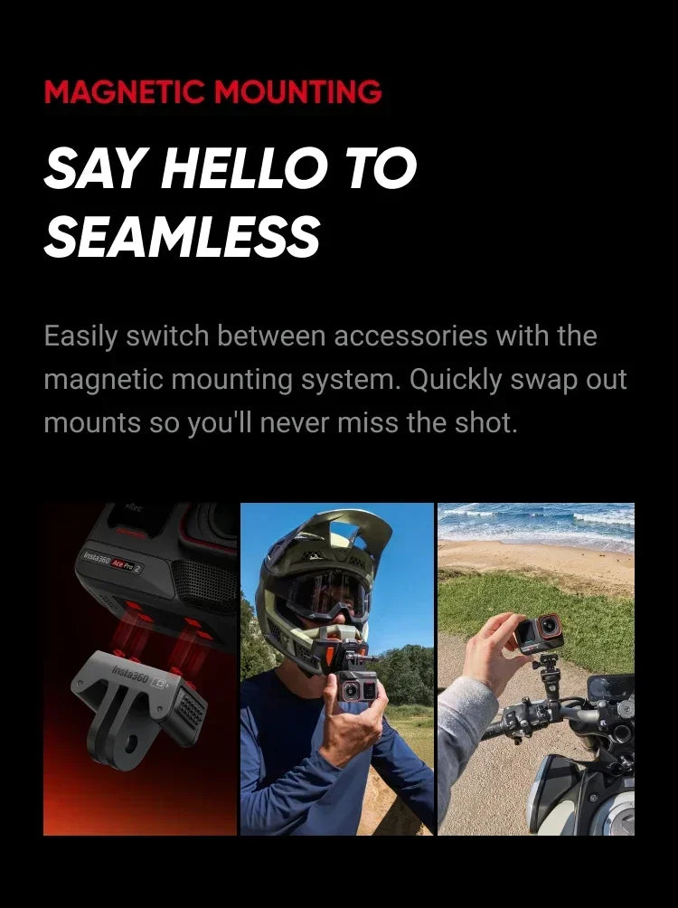 Original Insta360 Ace Pro 2 8K AI Powered Action Cam - Dual Battery Standard Bundle 360 derece aksiyon kamera  4k camera  go pro