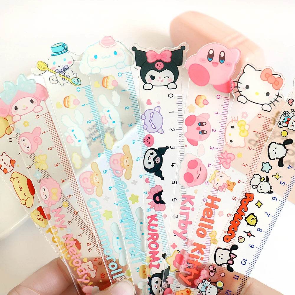 15cm Cute Ruler School Supplies Kawaii Accessories Drawing Tool Korean Stationery Fournitures Scolaires Student Regla Ruler - AIAZ