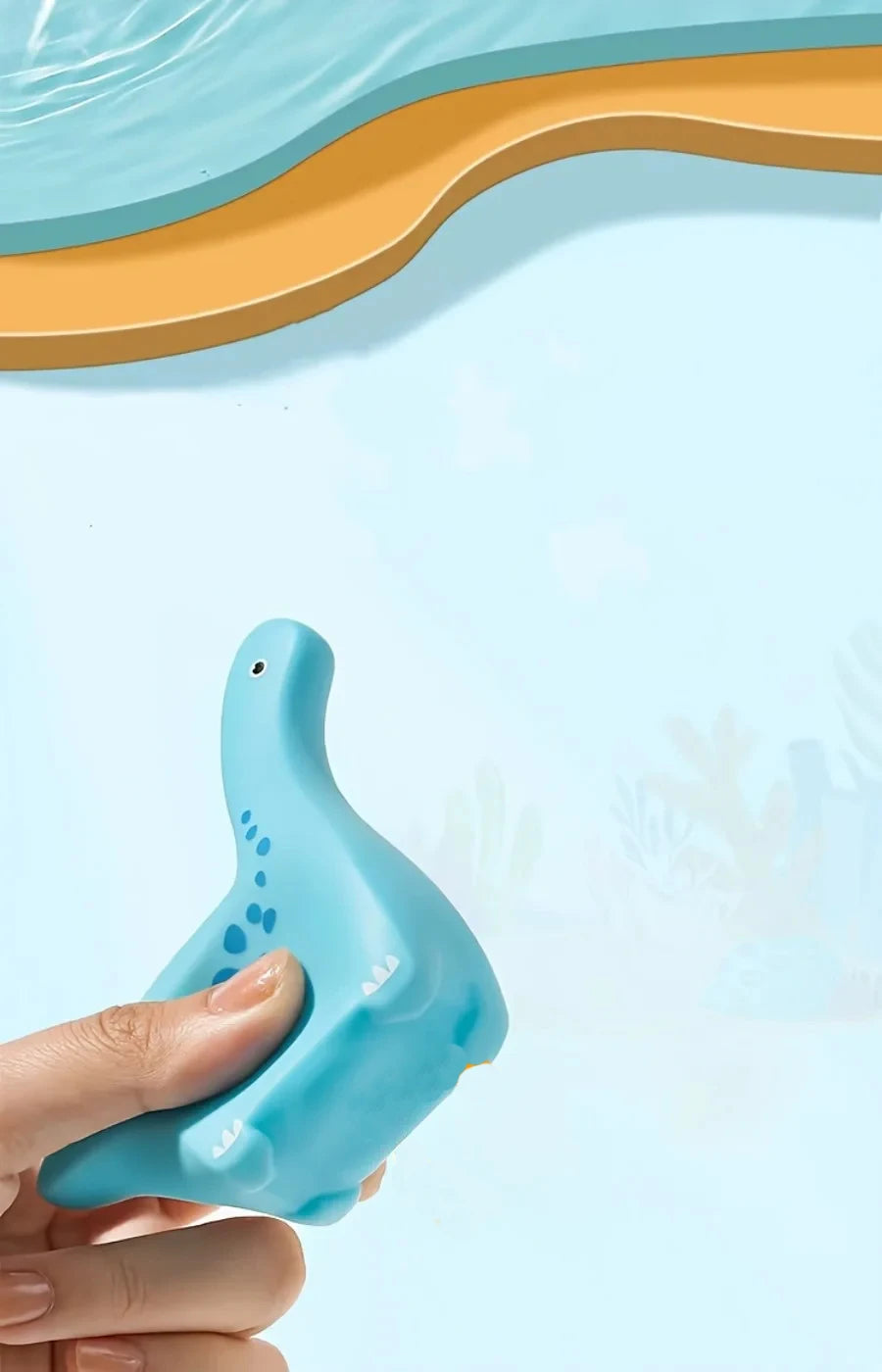 Toddlers Squirt Toy Dinosaur Kids Bath Toys Baby Play Water Squirt Toys Squeeze Children Boys and Girls Swim Pool Water Toys