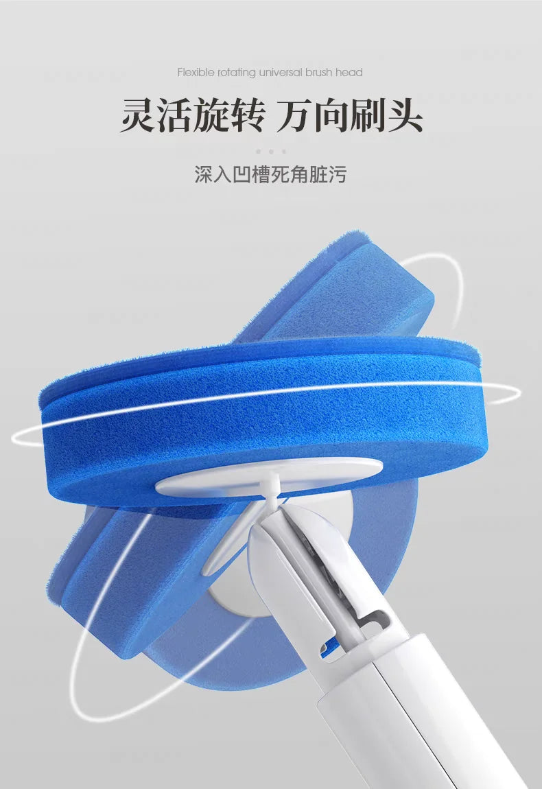 Toilet Brush Disposable Wallmounted Toilet Cleaner Replacement Head Long Handle Cleaning Tool Brush WC Kit Bathroom Accessory