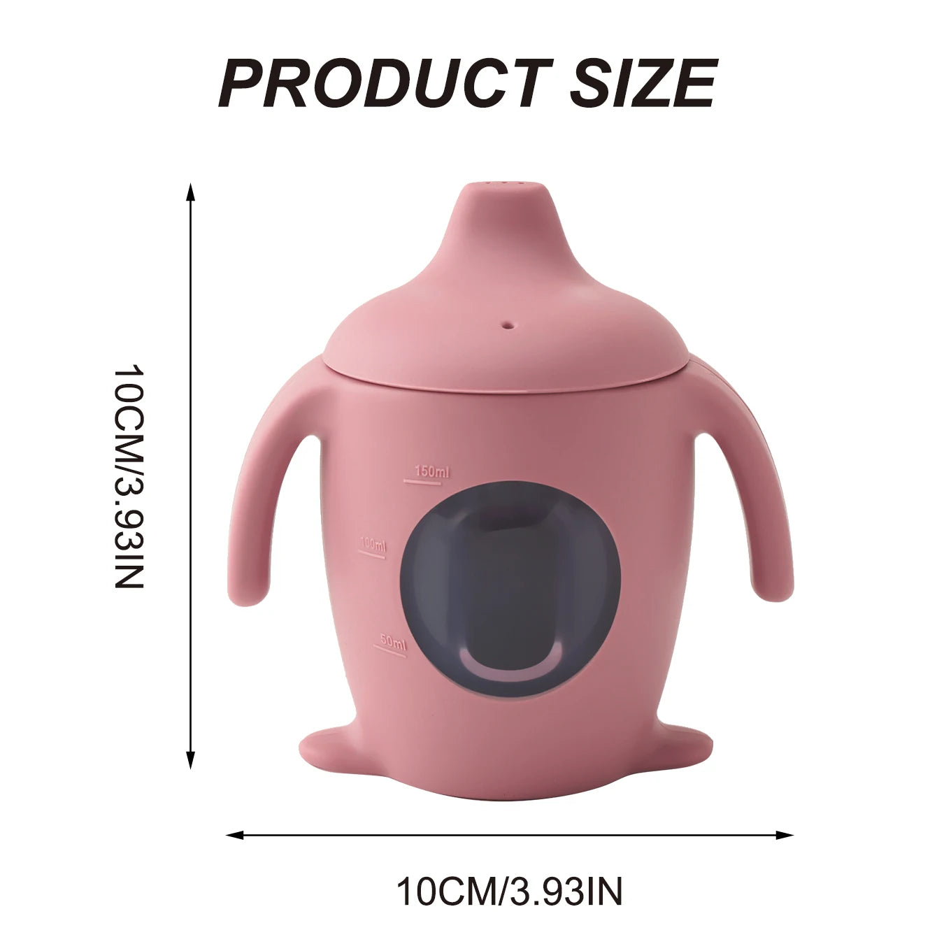Color Kids 1PCS Silicone Penguin Sippy Cup Transparent Baby Water Bottle BPA Free Leakproof  Portable Infant Cup Baby Gifts