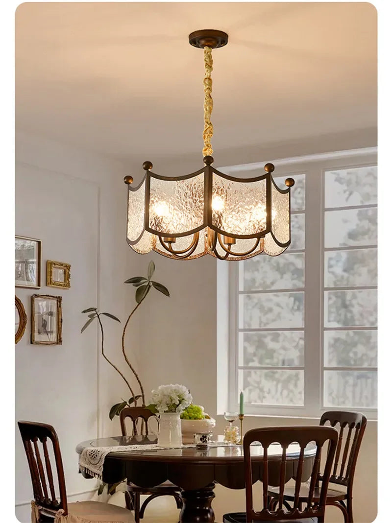 TEMOU Contemporary Restaurant Pendant Lamp French Retro Bedroom Study Villa Hotel Rooms Bar Counter Cafe  Aisle Light