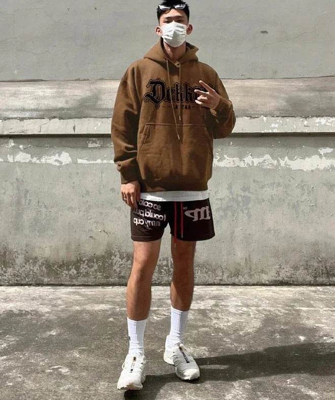 Male Hoodie Harajuku Fashion Loose Autumn New In Men's Hooded Sweatshirt Funny Cheap Streetwear High Quality Pastel Color Cotton - AIAZ